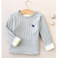 High quality baby winter fleece corduroy inside children clothings strip infant winter clothing model clothing